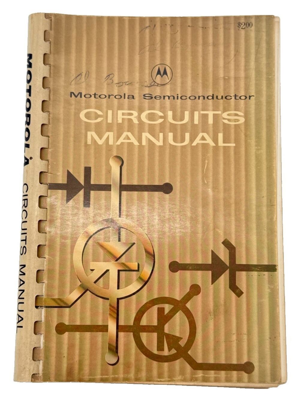 Vtg Motorola Semiconductor Circuits Manual Spiral Bound Paperback 1964
